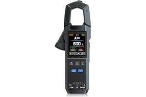 DEWIN Pinza Amperimetrica,10000 Cuentas Pinza Amperimetrica Profesional Tester Electricista per Corrente CA, Tensione CA/CC, Resistenza, Frequenza, Capacità