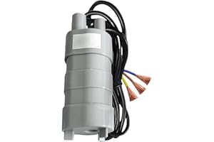 Sporgo Pompe submersible 12 V Pompe à eau : JT-500 Petite pompe à immersion 600 l/h, pompe droite avec câble de 1,5 m, pour caravane, pompe de distribution 5 m, pour étang, aquarium, irrigation