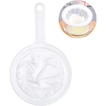 Alimentaire Filtre, Nylon Tamis Fin Avec Poignée 100 Mesh Tamis Cuisine, Tamis Cuisine Plastique Pour Jus Lait Café