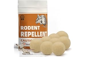 KQPNMJ Repelente De Ratas Y Ratones para El Hogar, Repelentes De Roedores para Interiores Y Exteriores, Mejor Que Los Ultrasonidos - 8P