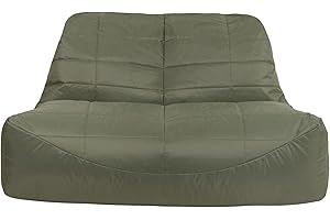 Veeva Vista Sofa, Two Seater Giant Bean Bags, Indoor Outdoor Bean Bag Chair for Adults with Filling Included, Lounge or Garden Outdoor Bean Bag