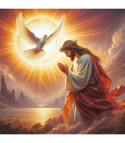 Diamond Painting Jesus Kreuz - 5D DIY Diamantbild Für Entspannung & Deko