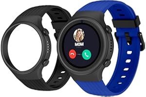SPC Smartee 4G Junior - Smartwatch for children with GPS, video calls, and SOS button | 1.2” screen, double strap blue and black, and tracker mode | School Mode | Management from Smart Clan app