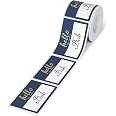100 Labels Per Roll for NIIMBOT B21 B1 Label Maker Tape 50x75mm Blue