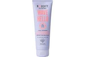 Noughty 97% Natural, Wave Hello Curl Defining Conditioner, 97% Natural Sulphate Free Vegan Haircare, Vitamin Rich Formula for Curly and Wavy Hair, with Sea Kelp and Avocado Oil 250ml