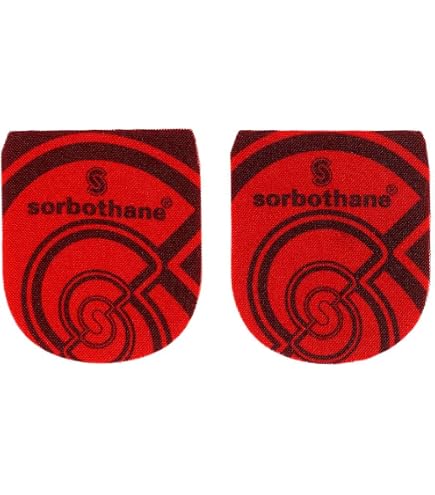 Semelles Sorbothane Double Strike Talonnettes Légères Sport Taille 38-42 Rouge/Gris