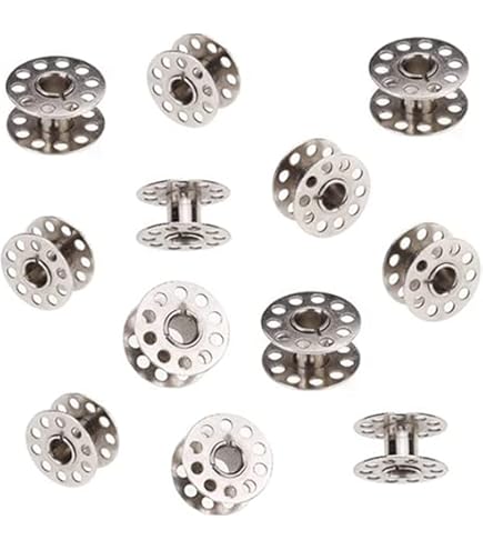 Lot De 20 Bobines Métal Pour Machine à Coudre - Compatible Brother, Singer, Janome, Pfaff, Bernina...