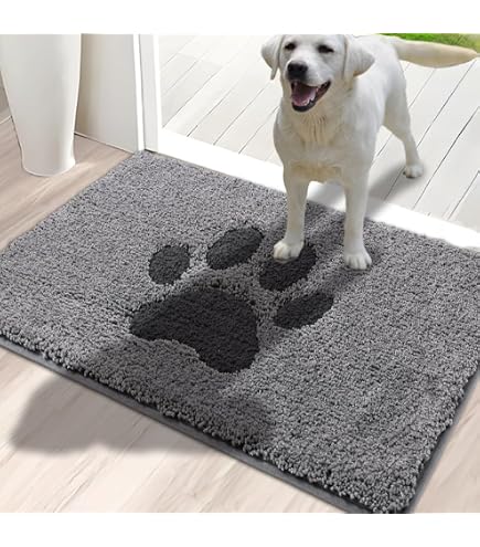 PURRUGS Dirt Trapper Doormat 24"x59" - Machine Washable Entry Rug, Super Absorbent For Muddy Shoes & Paws, Non-Slip