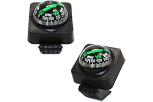 COHENTBLISS Brújula Digital de Alta Precisión para Coche - Ajustable y de Navegación Al Aire Libre - 2 Piezas