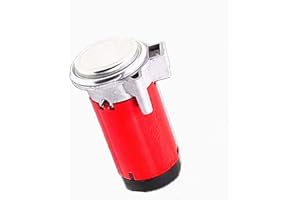 YIYDA Bomba de aire para automóvil Compresor de aire Bocina Horn Air Pump Motor de automóvil Bomba de aire No se oxida Kit de compresor de bocina rojo cromado para cualquier 12V Camión Barco Coche ect