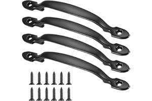 Aoyfuwell 4 Stück Schranktürgriffe, Möbelgriffe, Schiebetürgriffe mit Schrankschrauben, Schubladen, Gartentüren, Schuppentürgriffe