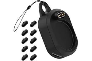 [1+10 sztuk] Miimall Type-C/Micro stacja ładująca kompatybilna z Garmin Fenix 7, konwerter adaptera mikro złącza ładowania do zegarka Garmin + Garmin Forerunner 955/Instinct 2 silikonowe zatyczki -