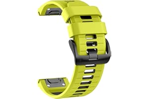 U-LIMVE Watch Strap for Garmin Fenix 8 51mm/Fenix 7X/Fenix 7X Pro/Fenix 6X/Fenix 6X Pro/Fenix 5X/Fenix 3, Silicone QuickFit 26mm Replacement