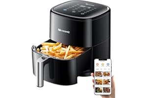 Proscenic T22 XXL frytkownica na gorące powietrze, 5 l, aplikacja i sterowanie głosowe, 11 programów, wyświetlacz LED, podgrzewanie i utrzymywanie ciepła, 100 przepisów, bez oleju, 1700 W