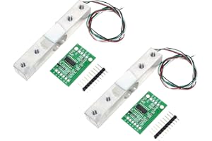 ARCELI HX711 ADC Konverter Breakout Modul Digitaler Wägezellen-Gewichtssensor 1KG Für tragbare elektronische Küchenwaagen, DIY für Wägezellen-Gewicht（2 Stück）