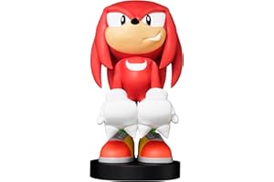 Exquisite Gaming: SEGA: Knuckles - Original Mobile Phone & Gaming Controller Holder, Device Stand, Cable Guys, Sonic The Hedgehog Licensed Figure