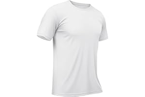 TACVASEN Camiseta de Manga Corta para Hombre Camiseta de Protección Solar Camiseta de Playa Ligera Camisa Protección UV UPF 50+