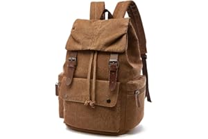 Rufun Plecak płócienny na laptopa, plecak dzienny, wędrówki, podróże, duża pojemność, uniseks