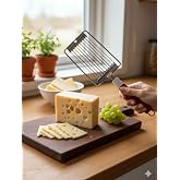 Paslanmaz &Ccedil;elik Peynir Dilimleyici, Keskin Ergonomik Mutfak Aparatı, 23x9 cm, Kırmızı Saplı