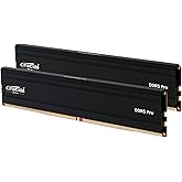 Crucial Pro RAM DDR5 32Go Kit (2x16Go) 6000MHz, Intel XMP 3.0 / AMD Expo, PC Mémoire - CP2K16G60C48U5