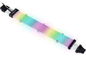 LIAN-LI Lian Li Strimer Plus V2 PW16-8PV2 12 + 4 broches (12 VHPWR) 8 guides lumineux – PW16-8PV2 Noir