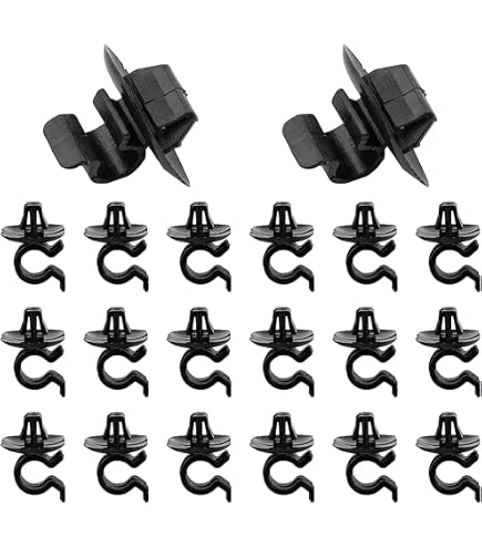 Motorkap Stangsteun Clips – 4 Stuks – Zwart Kunststof – Voor C2, C3, C4, C5, 106, 206, 306, 3008, 407, Partner B9 – Vervangt 792834/792839