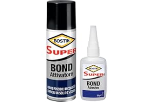 Bostik Super Bond, adesivo a due fasi per l'incollaggio del legno, super forte e rapido, adesivo con attivatore