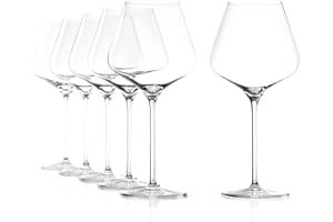 Stölzle Lausitz Copas de Vino de Borgoña Quatrophil Set de 6, 710 ml – Copas de Vino Tino para Borgoña y Pinot Noir – Copas para una Óptima Liberación de Aroma – Resistentes a Lavavajillas y Golpes
