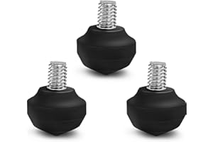 Manbily 3 PCS Rubber Foot Pads for Tripod & Monopod, 3/8 inch Screw Universal Size Replacement Non-Slip Camera Tripod Leg Feet, Accessory Mount Adapter (3.5cm* 3.5cm)