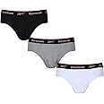 Reebok Wiggins Mens Briefs | Pack of 3 Sports, Breathable & Stretchable Underwear for Men | Multipack Men's Underwear Briefs