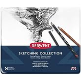 Derwent Sketchıng Serisi Eskiz Kuru Kalem Collectıon Set - 24'L&uuml; Metal Kutulu