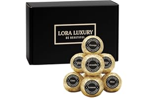 LORA LUXURY Bath Bombs - Gift Set - Shea & Coco Butter -12 Bubble Bath with Esential Oil -Natural Ingredients -