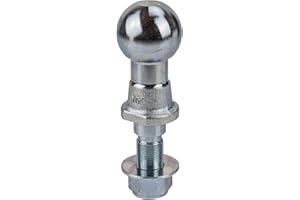 ‎DEMA DEMA Kugelkopf Anhängerkupplung 3,5 t – Kupplungskugel, Anhängerkugel, Gewindezapfen 50 mm, inkl. selbstsichernder Mutter & Unterlegscheibe, robust & stabil für Pkw & Anhänger