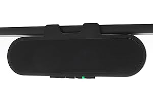 Cyber Acoustics USB & Bluetooth Speaker Bar (CA-2890PRO) USB Powered Speaker with Speakerphone for PC and Bluetooth for Smartphones, Clamps to Monitors up to 2 Inches Thick
