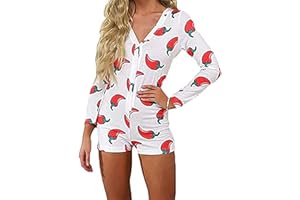 Siyova Tuta Intera Estiva da Donna Pagliaccetto Donna Sexy Body Donna Tuta Donna Aderente Tutina Donna Corta Pigiama Manica Lunga Scollo a V Profondo da Casa Slim