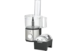 ‎WMF WMF Kult X Edition Küchenmaschine Zerkleinerer mit 5 Zubehör-Scheiben, Knetmesser, Stopfen, Edelstahl-Messer, Behälter 2,0l, 500 W