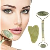 BUFFER&reg; &Ccedil;ift Taraflı 2li Cilt Y&uuml;z Masaj Aleti Jade Roller Yeşim Taşı Seti Doğal Taş Bakım Kiti