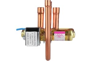 MUMUSUKI Four-Way Reversing Valve Refrigeration Service Maintenance Accessory Solenoid Valve 1P AC A/C AIR Condition(1P)