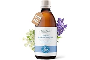Calmina! Baldrian-Lavendel Tropfen 200 ml – alkoholfrei mit Melisse & Passionsblume – vegan & ohne Zusatzstoffe – Made in Germany