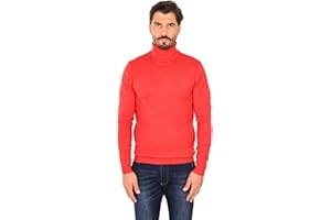 CIABALÙ Dolcevita Uomo in Cashmere Maglione Collo Alto Maglia Manica Lunga Maglioncino Caldo