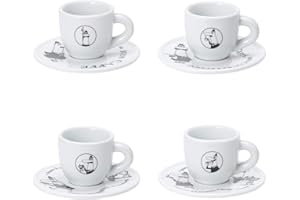 Bialetti TAZZINE Moka CAROSELLO Frühstückstassen, mehrfarbig, einzigartig Único