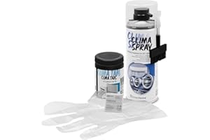 ErrecHome Kit de Nettoyage Climatisation, contient Clima Spray PRO nettoyant climatisation avec brosse distributrice à poils durs, Clima Tabs 40 tablettes pour évacuation des condensats, gants