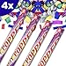 Produktbild 4x XXL Konfetti-Shooter 80cm COLOR PARTY - Party Popper Konfettikanone Konfetti Regen für Silvester, Hochzeit, Party, Geburtstag & Co. (4er Pack)