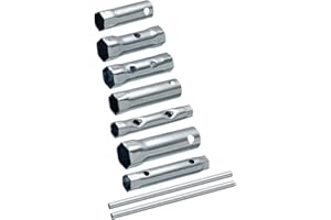 sourcing map 7 Pcs Ignition Spark Plug Spanner Set Dual-Ended Wrench Socket