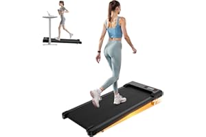 HomeFitnessCode Laufband mit Neigung für Zuhause - Walking Pad Laufpad mit Steigung Walkpad Untertisch Elektrisch 1-8 KMH Mini Walking Klein Band Gehband