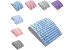 Hoomall Lendenwirbelkissen Stützen Eva, Stufenlagerungswürfel Orthopädisch Lendenkissen, Massagekissen Reduzieren Wirbelsäule Rücken Schmerzen Linderung Lordosenstütze für Bett Sofa Auto