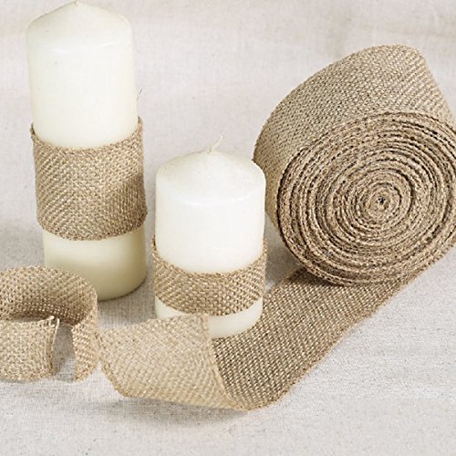 KING DO WAY Jute Wickelstreifen – Jutegewebe Juteband Stoffrolle 5CM X 10M - 8