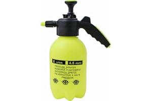 Summerlee Pressure Sprayer – Handheld 2L Hand Pump Action Garden Spray Bottle with Adjustable Spray Nozzle and Trigger Lock for Water Weed Killer Pesticide Cleaning Insecticide Disinfectant