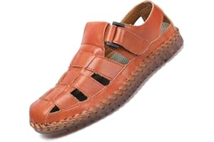 Dabbqis Mens Outdoor Casual Sandals Mens Closed Toe Sandals Anti Crash Slip Beach Sandals Fishing Shoes…