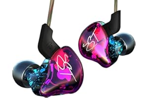 Yinyoo Easy KZ ZST Hybrid Banlance Armature z dynamicznymi słuchawkami słuchawkowymi 1BA+1DD HiFi (czarny, bez mikrofonu)